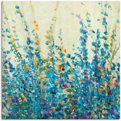 Wandbild ARTLAND "Blautöne II", blau (farbe bild(er): blau), B:70cm H:70cm T:1,8cm, Canvas, Leinwand, Bilder, als Leinwandbild, Wandaufkleber in verschied. Größen Image