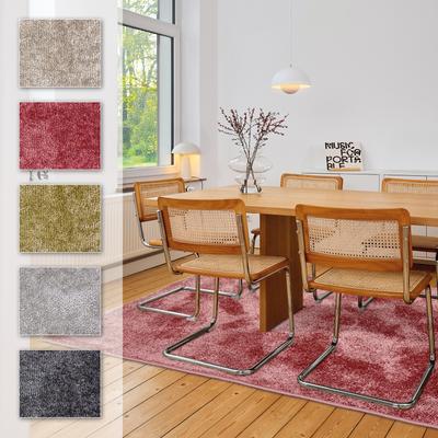 Teppich ASTRA "Stevie 250", rosa (altrosa), B:120cm H:9mm L:180cm, Polypropylen, Teppiche, weicher Kurzflor, gewebt, Wohnzimmer, Schlafzimmer Image