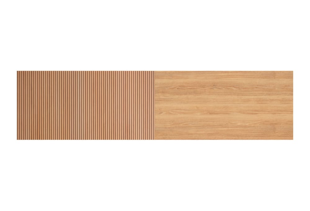 Tête de lit pour lit 140 cm chêne doré effet lattes chêne 67x225x3 cm