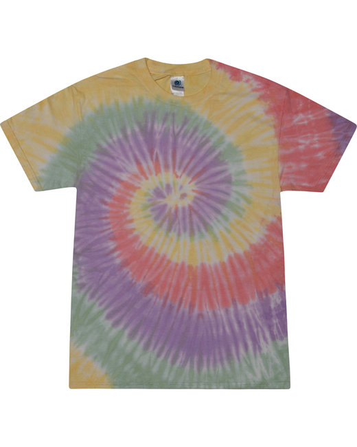 Tie-Dye CD100Y Youth Tie Dye Top in Zen Rainbow size Large | Cotton