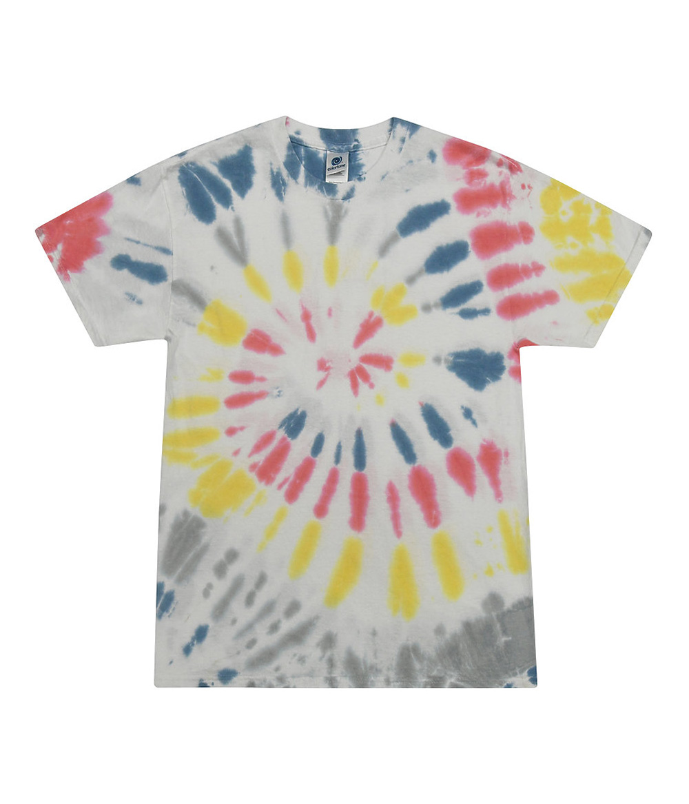 Tie-Dye CD100Y Youth Tie Dye Top in Yellowstone size XS | Cotton