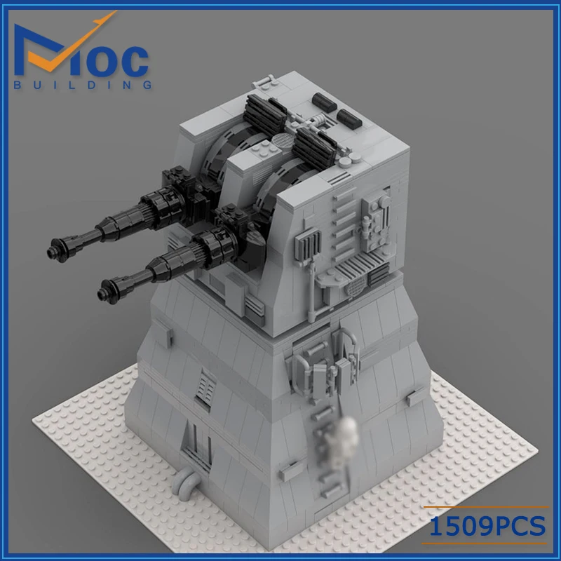 Raum Film Serie XX-9 Schwere Turbolaser Modell MOC Bausteine DIY Montage Ziegel Sammlung Display Spielzeug Weihnachten Geschenke Image