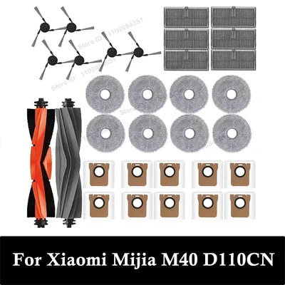 Für XIAOMI MIJIA M40 D110CN OMNI Unendliche Roboter Ersatzteile Hauptseite Pinsel Hepa-Filter Mopp Tuch Staubbeutel Zubehör Image