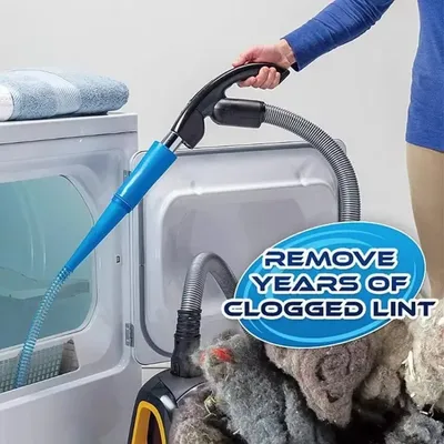 Dryer Vent Cleaner Kit Vacuum Attachment Bendable Dryer Lint Remover With Guide Wire Dryer Lint Screen Cleaning Hose