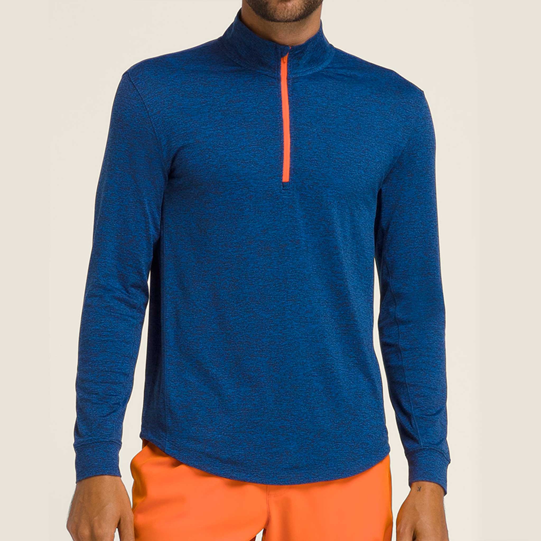 Wilson Everyday Performance Half-Zip Men's Tennis Apparel Royal Blue - Wilson