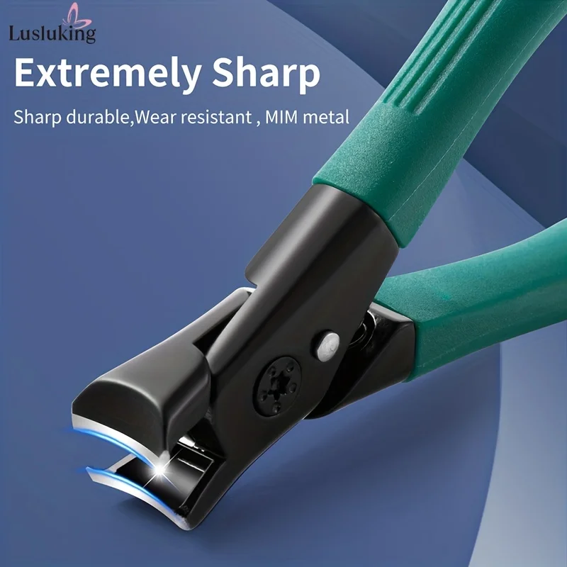 Zehennagel mit breiter Backe, neuer Nagelknipser aus Edelstahl mit Ultra-Öffnung, tragbarer Fingernagelschneider Image