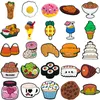 1/25PCS Lebensmittel Serie Schuh Charms Zubehör für Frauen Männer Kuchen Cookie Sushi Schuh Dekorationen Mode Clogs schnalle Jean Anhänger