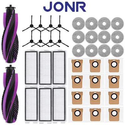 Zubehörset für JONR P20 PRO Roboter-Staubsauger, Hauptseitenbürste, Hepa-Filter, Mopptuch, Staubbeutel, Ersatzteile Image