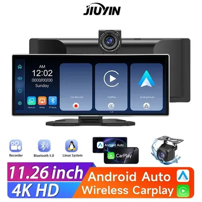 11.26 inch Universal Car Radio 4K DVR IPS Touch Screen Multimedia Navigation Wireless CarPlay Android Auto Mirror Music Player