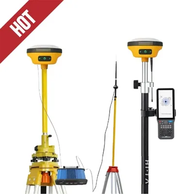 Hi Tiger V200 Gps Gnss Rover And Base， Language Switchable, Equipped With IMU Function, Capable Of Loading Google Maps