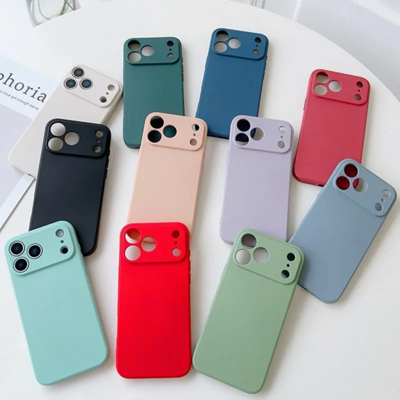 Custodia in silicone liquido per iPhone 17 Pro Max Per iPhone 17 17 Pro 17 Pro Max Cover TPU Custodia protettiva antiurto iPhone 17 Air