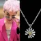 Necklace 2025 New Diamond Inlay Daisy Necklace 880818 GD Style Necklace Kpop Hot Idol G-DRAGON Official Same Style Necklace