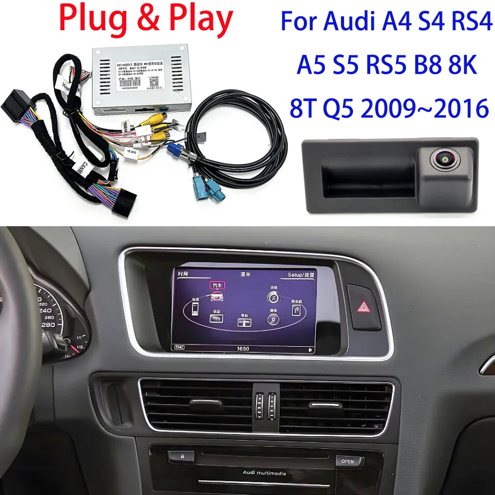 Per Audi A4 S4 RS4 A5 S5 RS5 B8 8K 8T Q5 2009 ~ 2016 3G MMI Sistema OEM Schermo Originale Adattatore di Interfaccia aggiornamento Telecamera Retrovisore