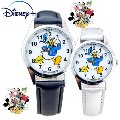 Disney Donald Duck Dial Watches Children's Watch Leather Band Colors Optional Glass Dial kids Watch A Present For Child
