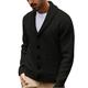 Per uomo Felpa Maglione elegante Cardigan Maglione con Zip Maglione a maglia A Coste Maglia Top Regolari Lavorato a maglia A coste Semplice Collo a scialle Moda Scialli Casuale Abbigliamento