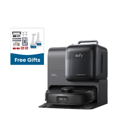 eufy Robot Vacuum Omni E28 + Accessories Package + Floor Cleaner*2 Black