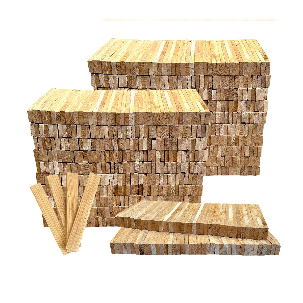 PINI 20 kg Brennholz Anzünder aus Eichenholz Anmachholz für Kamin Grill Lagerfeuer Feuerschale Image