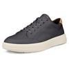 Sneaker ECCO "ECCO Move M", Herren, Gr. 43, gelb (dunkelgrau, camelfarben), Leder, sportlich, Schuhe, Halbschuh, Freizeitschuh, Schnürschuh mit softem Schaftrand