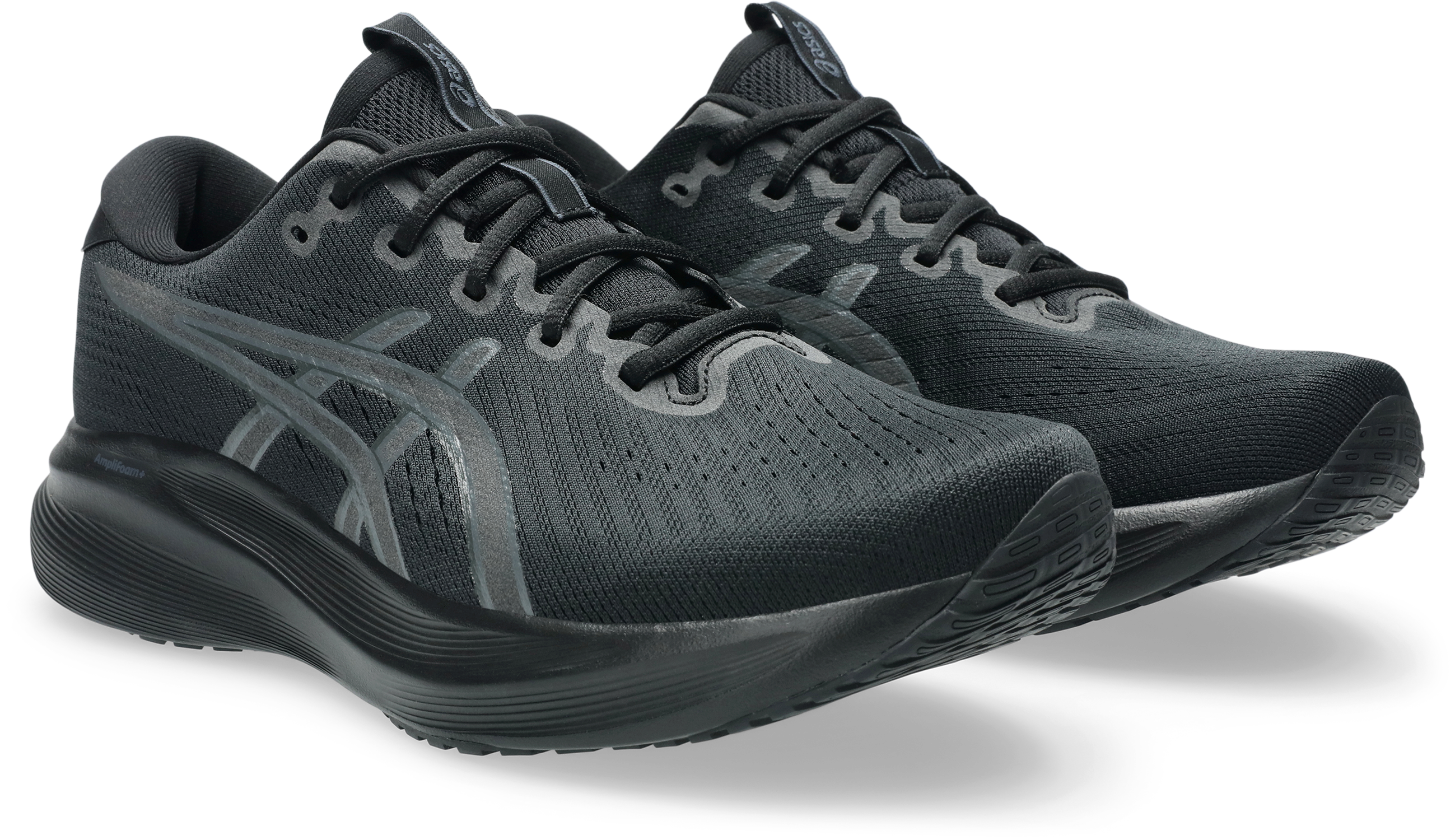 Laufschuh ASICS "GEL-EXCITE 11", Herren, Gr. 43,5, schwarz (schwarz, carrier grau), Textil, Schuhe Laufschuh