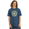 T-Shirt DC SHOES "DC Corpo", Herren, Gr. XXL, blau (schwarz denim), 75% Baumwolle, 25% Baumwolle, Kurzarm, Shirts