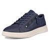 Sneaker ECCO "Move W", Damen, Gr. 40, blau (marine), Leder, Basic, Schuhe, Freizeitschuh, Schnürschuh, Halbschuh mit seitlichem Reißverschluss