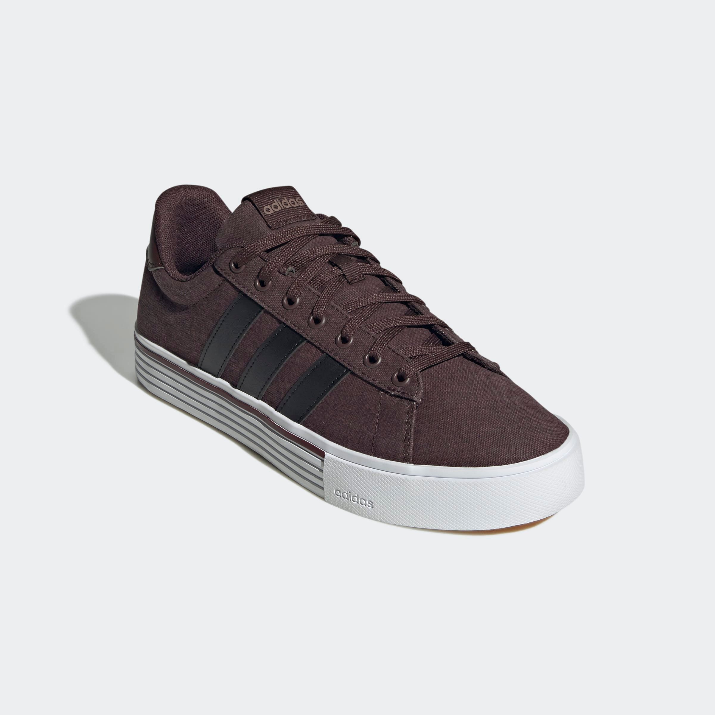 Sneaker ADIDAS SPORTSWEAR "DAILY 4.0", Damen, Gr. 44,5, shadow braun, core schwarz, cloud weiß, Synthetik, Textil, Schuhe Sneaker