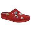 Hausschuh JOSEF SEIBEL "Cara 02", Damen, Gr. 39, bunt (rot multi), Filz, Basic, Schuhe, Pantoffel, Slipper mit bunter Verzierung