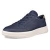 Sneaker ECCO "ECCO Move M", Herren, Gr. 40, blau (marine), Leder, sportlich, Schuhe, Halbschuh, Freizeitschuh, Schnürschuh mit softem Schaftrand