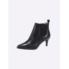 Stiefelette HEINE, Damen, Gr. 35, schwarz, Glattleder, Leder, feminin, Schuhe