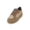 Sneaker MARC O'POLO "aus Veloursleder und Teddyfell", Damen, Gr. 37, grau (schwarz taupe), Obermaterial: 100% Leder (Rind), Schuhe