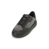 Sneaker MARC O'POLO "aus Veloursleder und Teddyfell", Damen, Gr. 42, schwarz (schwarz graphite), Obermaterial: 100% Leder (Rind), Schuhe