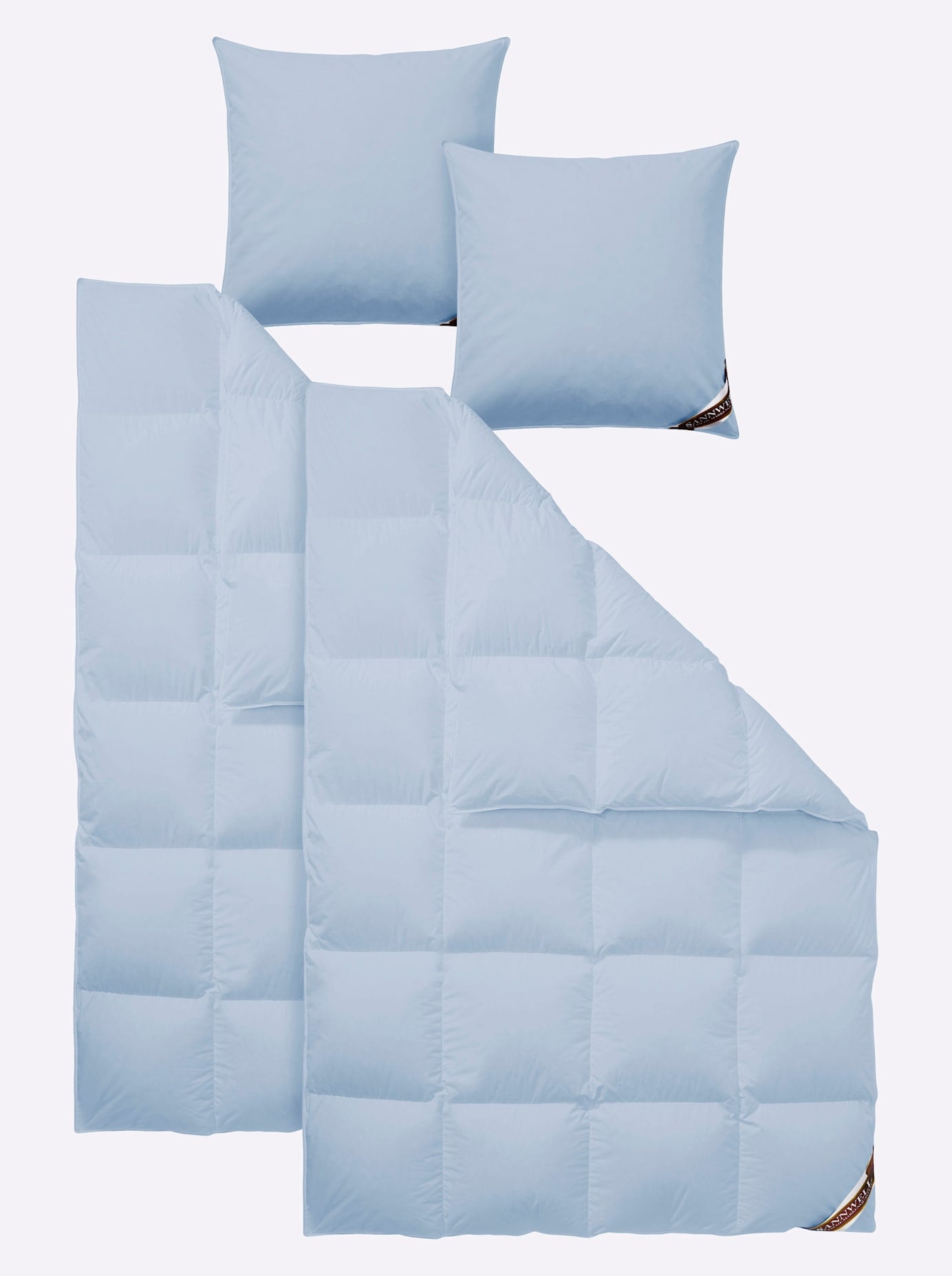 Daunenbettdecke HAEUSSLING Gr. 3, blau, B:155cm L:220cm, 100% Baumwolle, Bettdecken Image