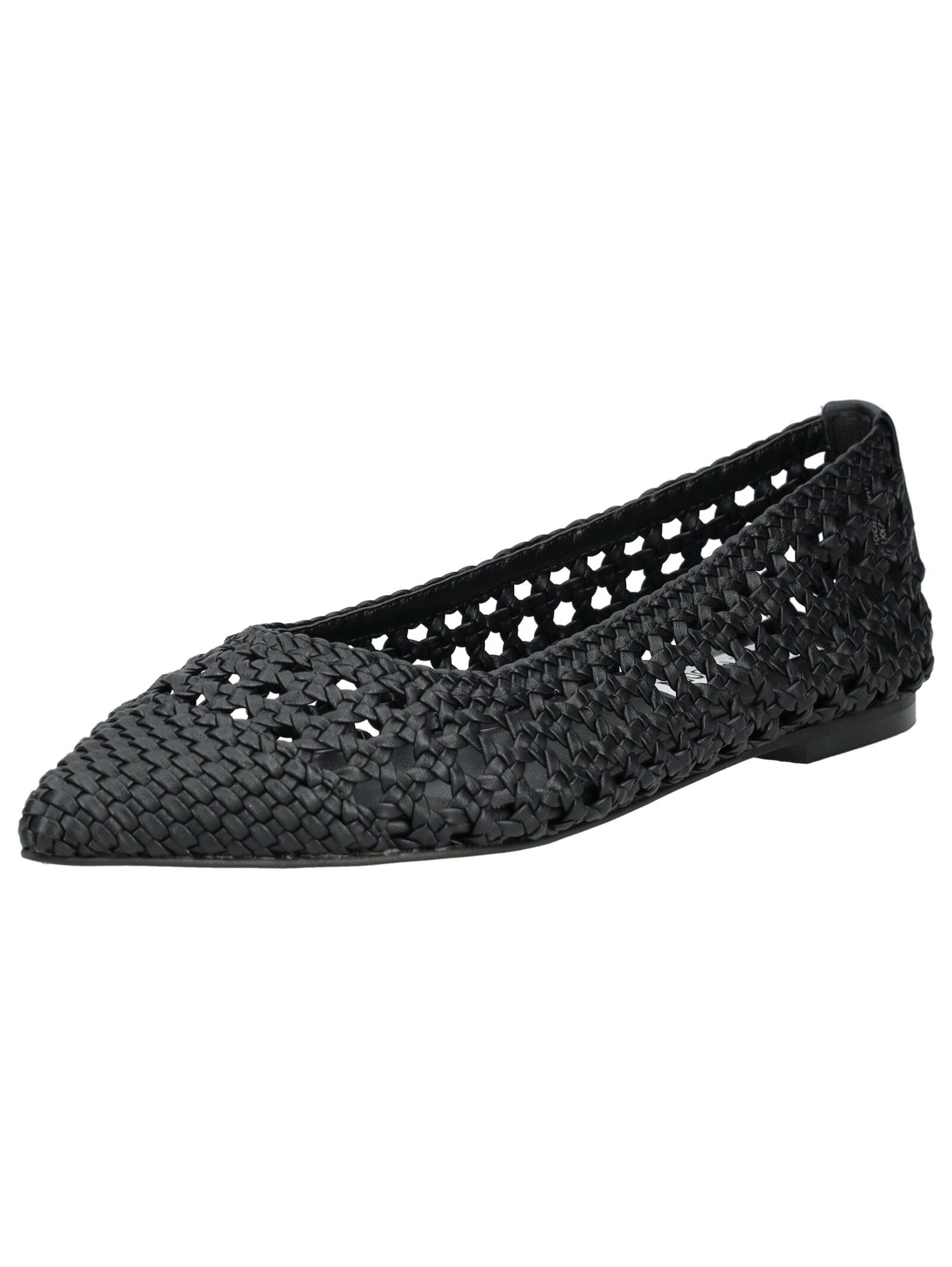Ballerina STEVE MADDEN "STEVE MADDEN Ballerinas Lederimitat", Damen, Gr. 39, schwarz, Lederimitat, Schuhe Ballerina