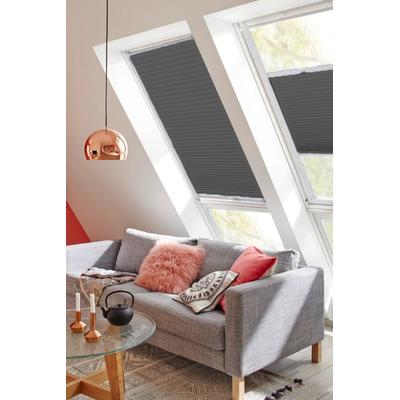 Dachfensterplissee SUNLINES "StartUp Style Honeycomb TL", grau (anthrazit, weiß), B:97,3cm H:99,5cm, Obermaterial: 100% Polyester, Plissees, mit Führungsschienen Image