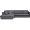 Ecksofa FLEXLUX "Lovane, elegant und zeitlos, bequem, L-Form", blau (navy blau), B:295cm H:84cm T:272cm, 62% Polyester/14% Cotton/7% Linen, Sofas, Weich & anschmiegsam, große Sitztiefe auf Kaltschaum, Dekokissen inkl.