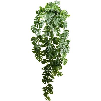 Künstliche Zimmerpflanze CREATIV GREEN "Splitphilodendron-Hängepflanze", weiß, H:95cm, Kunstpflanzen, mit zahlreichen Blättern Image