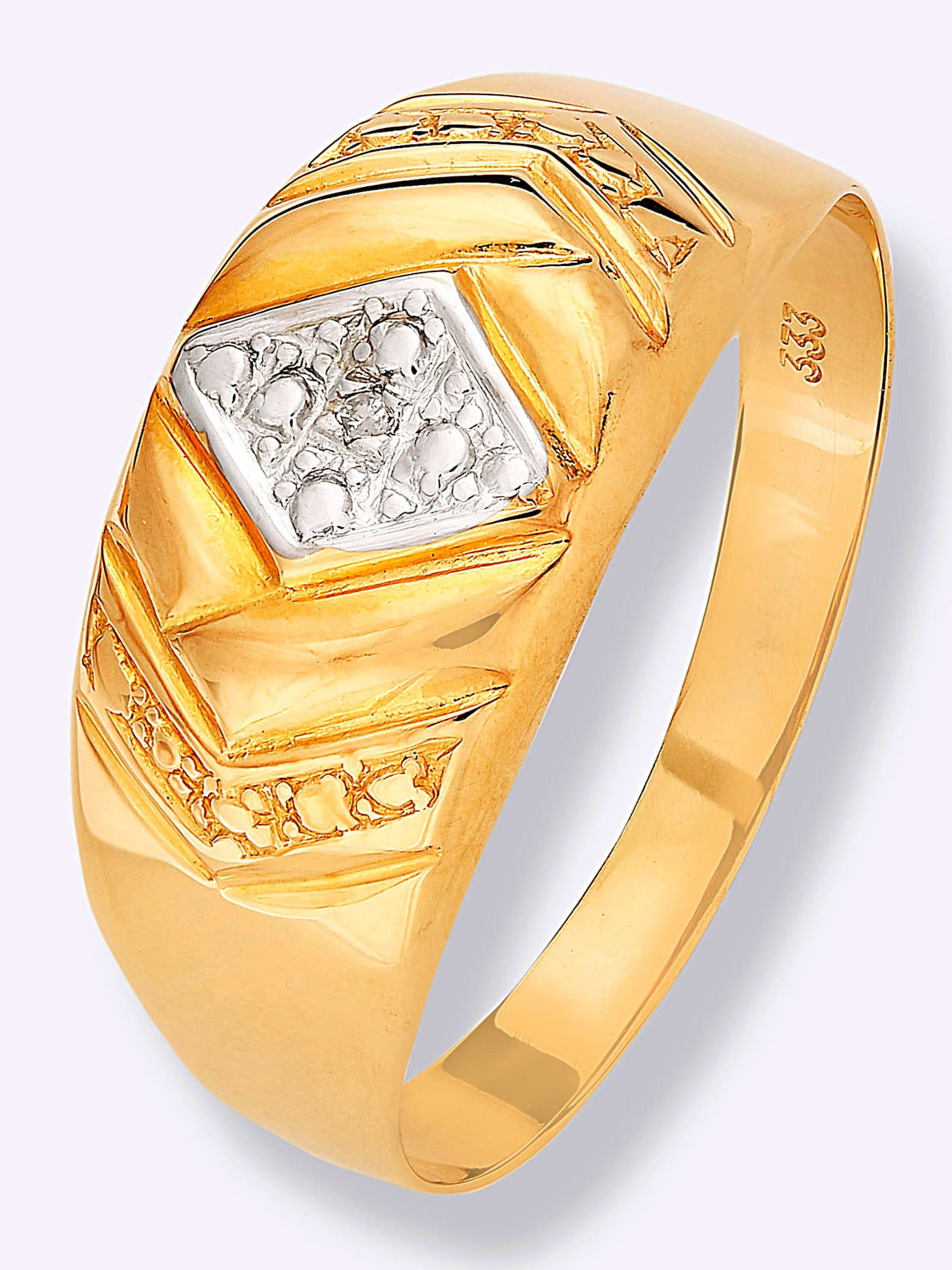 Fingerring LADY Gr. 20, gold (gelbgold 375), Fingerringe, Damen, 20, Gold Metall, Gold, Metall Image