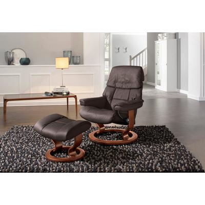 Relaxsessel STRESSLESS "Ruby", braun (chocolate paloma), B:88cm H:99cm T:77cm, Leder BATICK: Batick ist ein leicht korrigiertes, durchgefärbtes und genarbtes Möbelleder, bei dem die meisten Unebenheiten und Spuren in der Regel entfernt wurden.... Image