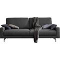 3-Sitzer "CR.450, Designsofa, Loungesofa", grau (schiefergrau 062, 56), B:204cm H:85cm T:95cm, Jacquard-Flachgewebe Diane 1 Q2 (55% Polyacryl 45% Polyester), CREATION BY ROLF BENZ, Sofas, Armlehne niedrig, Fuß chromfarben glänzend, Breite 204 cm