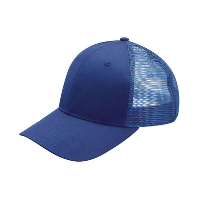 Mega Cap 6901MY Youth Poly Cotton Trucker in Royal/Royal size ONE | 80/20 Polyester/cotton