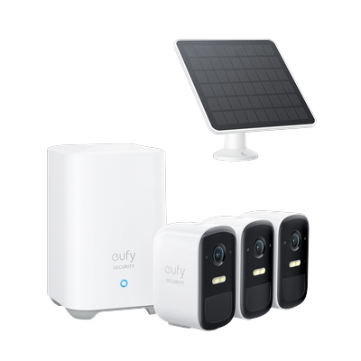 eufy eufyCam S210 (eufyCam 2C) 3-Kamera-Set+ eufy Security Solarpanel