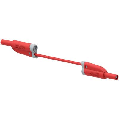 2717-IEC-CD1-50R Messleitung Lamellenstecker 4 mm Lamellenstecker 4 mm 50 cm Rot 1 St. - Electro Pjp Image