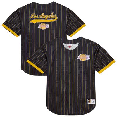 Los Angeles Lakers Mitchell & Ness Final Second Mesh Button Top – Herren Image