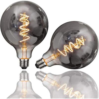 Edison-Glühbirne, 2 Stück, E27, G125, 4 w, Vintage-LED-Glühbirne, dekorative Lampe, Image