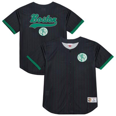 Boston Celtics Mitchell & Ness Final Second Mesh Button Top – Herren Image