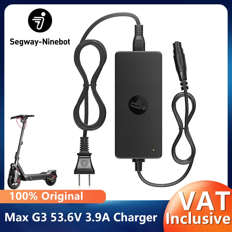 EU-Lager Original Schnellladegerät für Ninebot von Segway Max G3/MaxG3D/MaxG3E Smart Elektroroller 53,6 V 3,9 A für 48 V Batterieladegerät Image
