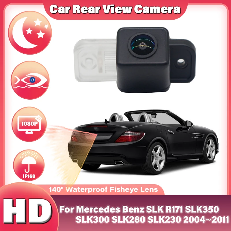 HD 1080P FishEye Fahrzeug Rückansicht Backup Kamera CCD Für Mercedes Benz SLK R171 SLK350 SLK320 SLK300 SLK280 SLK230 2004 ~ 2011 Image
