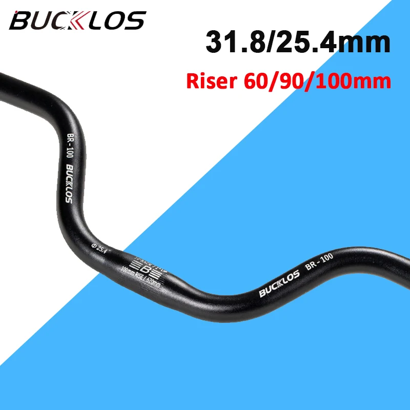 BUCKLOS 25,4 mm M Lenker Faltrad 60/90/100 mm Hi-Rise Lenker 31,8 mm 620/720/780 mm Fahrradlenker für Brompton