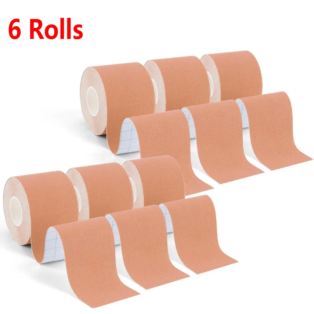 Kinesiologie-Tape, elastisches Kinesiologie-Therapie-Tape, sportliches Klebeband, atmungsaktiv, Sport, ungeschnittenes Klebeband, Therapie-Erholung für Knieschmerzen Image