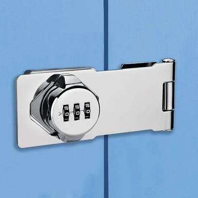 Anti Theft Cabinet Password Locks No Drilling Required Door Lock for Cabinets Drawers Shoe Cabinets Sliding Double Doors Wardrobe Secure Combination Lock for Home Safety